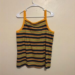 Listicle Multicolor Striped Tank Top